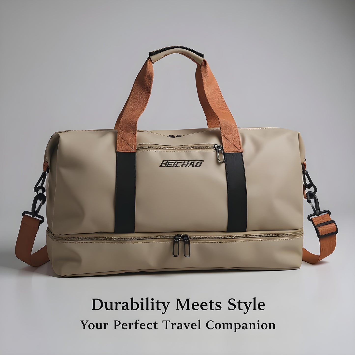 Versatile StayFitAtHome™ Travel Gym Bag - Portable Fitness Duffle & Crossbody Shoulder Bag for Weekend Getaways