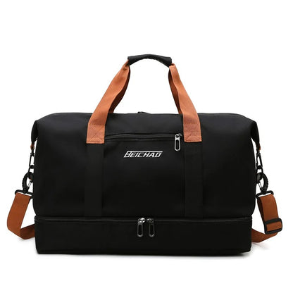 Versatile StayFitAtHome™ Travel Gym Bag - Portable Fitness Duffle & Crossbody Shoulder Bag for Weekend Getaways