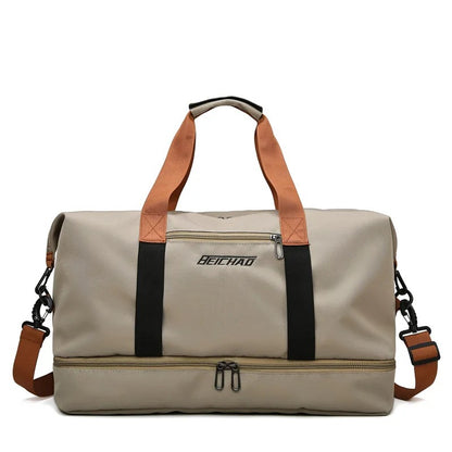 Versatile StayFitAtHome™ Travel Gym Bag - Portable Fitness Duffle & Crossbody Shoulder Bag for Weekend Getaways