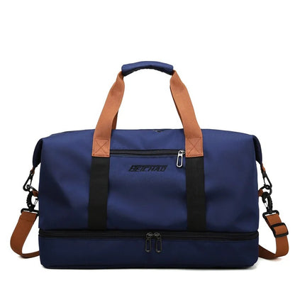 Versatile StayFitAtHome™ Travel Gym Bag - Portable Fitness Duffle & Crossbody Shoulder Bag for Weekend Getaways