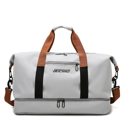 Versatile StayFitAtHome™ Travel Gym Bag - Portable Fitness Duffle & Crossbody Shoulder Bag for Weekend Getaways